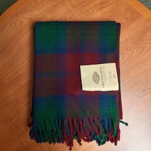 Faribault Woolen Mill 100% Acrylic Lindsey Wool Blanket 54x72 Made in USA